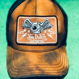 Von Dutch Brown Trucker Cap